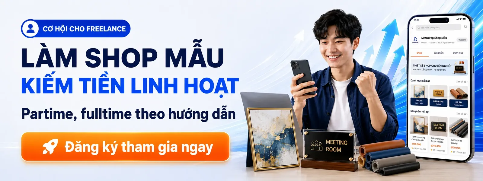 Banner shop mẫu