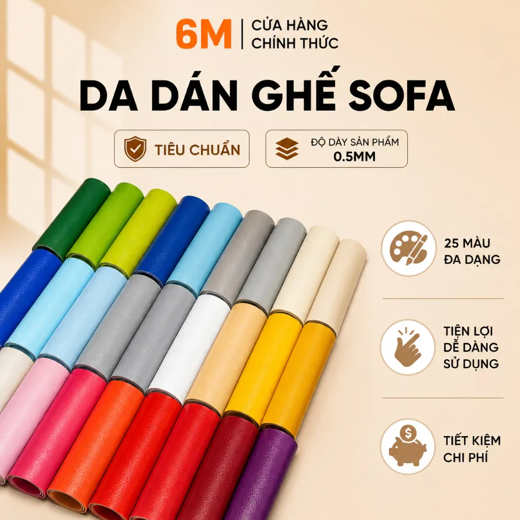 Da dán ghế sofa-da PU